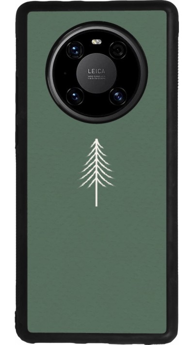Coque Huawei Mate 40 Pro - Silicone rigide noir Christmas 22 minimalist tree
