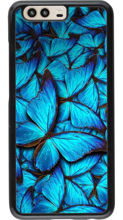 Coque Huawei P10 - Papillon - Bleu