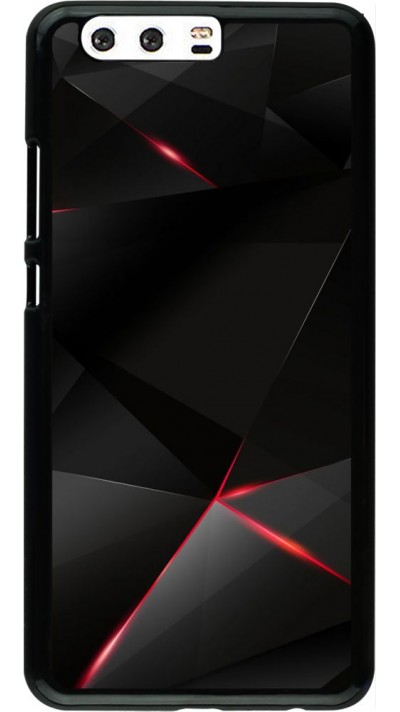 Hülle Huawei P10 Plus - Black Red Lines
