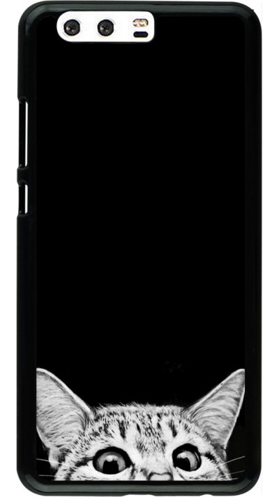 Hülle Huawei P10 Plus - Cat Looking Up Black