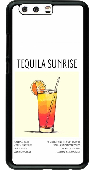 Coque Huawei P10 Plus - Cocktail recette Tequila Sunrise