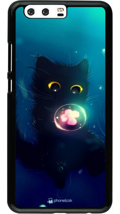 Hülle Huawei P10 Plus - Cute Cat Bubble