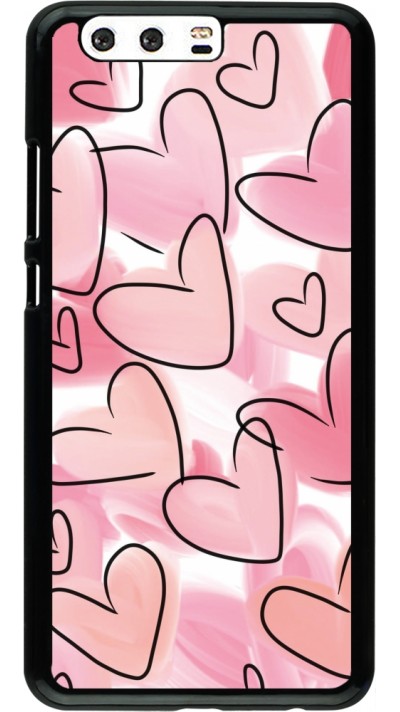 Coque Huawei P10 Plus - Easter 2023 pink hearts