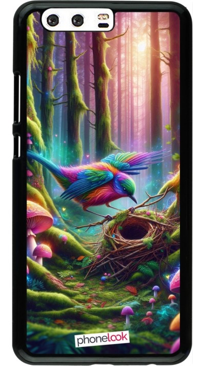 Huawei P10 Plus Case Hülle - Vogel Nest Wald