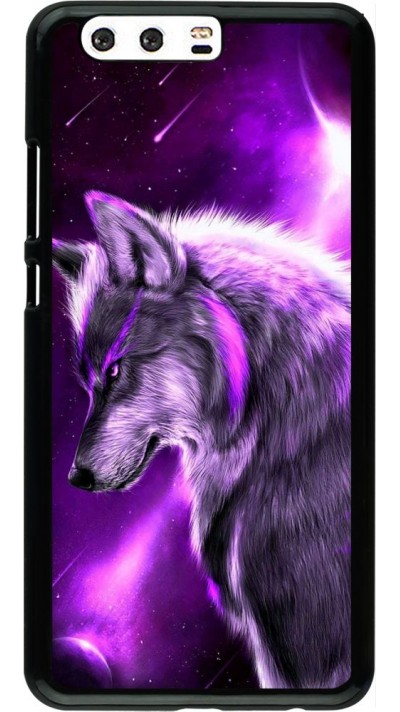Coque Huawei P10 Plus - Purple Sky Wolf
