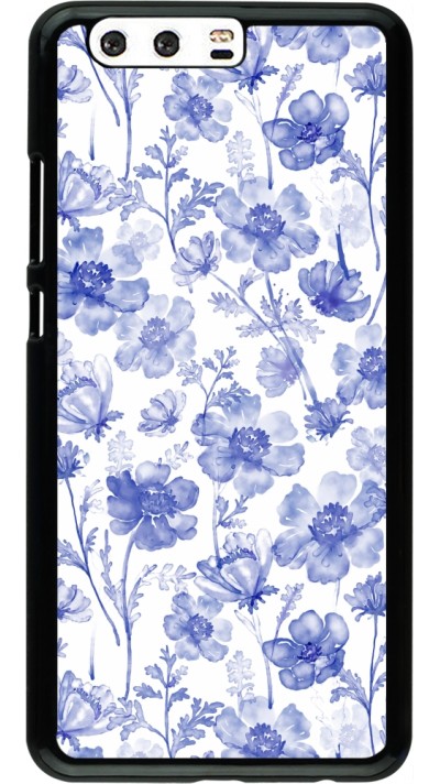 Coque Huawei P10 Plus - Spring 23 watercolor blue flowers