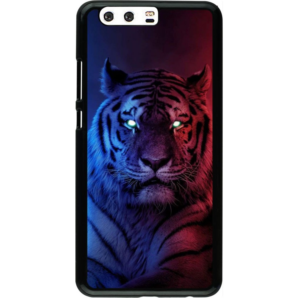 Coque Huawei P10 Plus - Tiger Blue Red