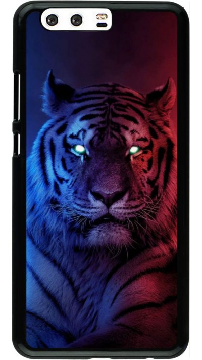 Coque Huawei P10 Plus - Tiger Blue Red