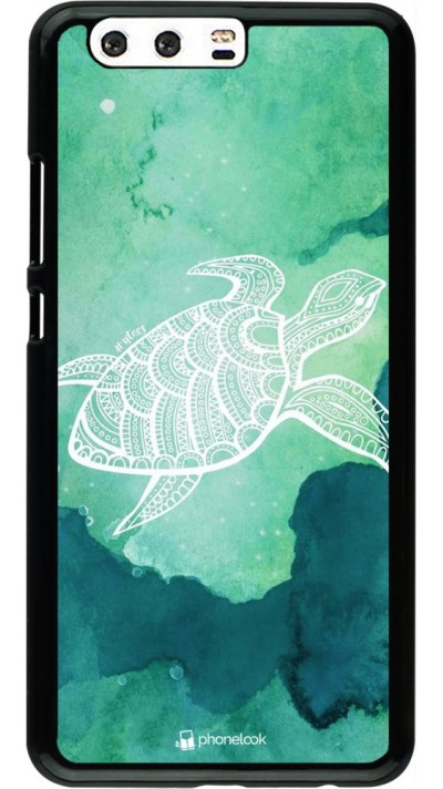 Coque Huawei P10 Plus - Turtle Aztec Watercolor