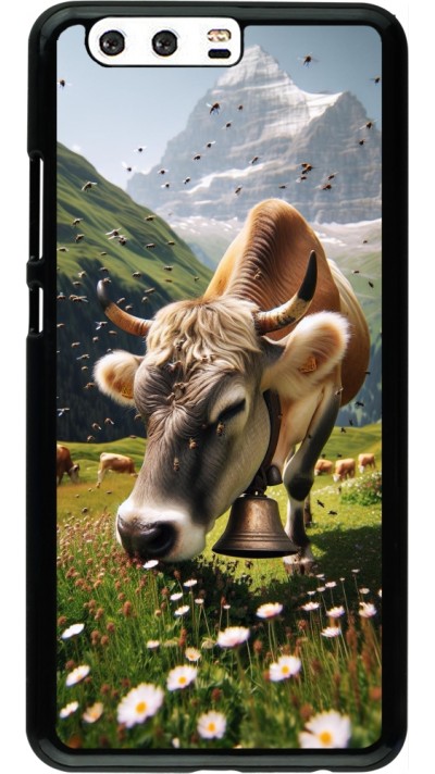 Coque Huawei P10 Plus - Vache montagne Valais