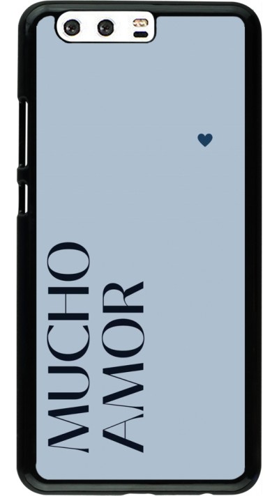 Huawei P10 Plus Case Hülle - Valentine 2024 mucho amor azul