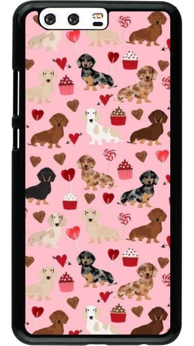 Huawei P10 Plus Case Hülle - Valentine 2024 puppy love