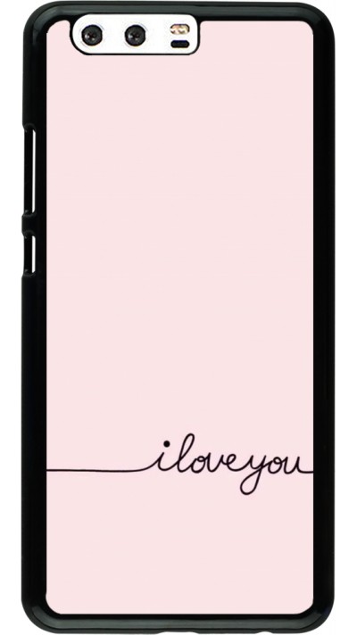 Huawei P10 Plus Case Hülle - Valentine 2023 i love you writing