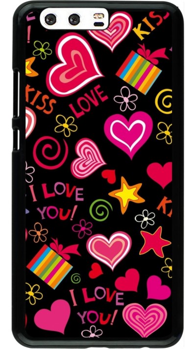 Huawei P10 Plus Case Hülle - Valentine 2023 love symbols