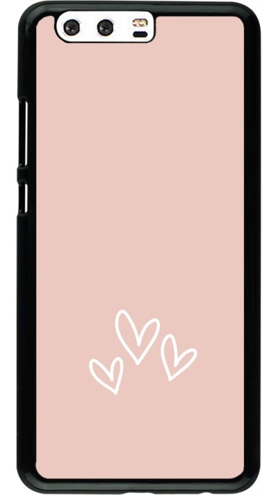 Coque Huawei P10 Plus - Valentine 2023 three minimalist hearts