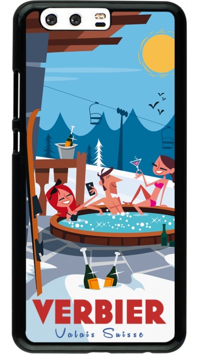 Coque Huawei P10 Plus - Verbier Mountain Jacuzzi