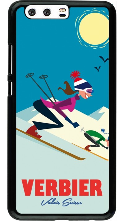 Coque Huawei P10 Plus - Verbier Ski Downhill