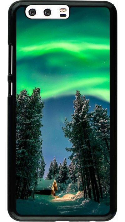 Huawei P10 Plus Case Hülle - Winter 22 Northern Lights