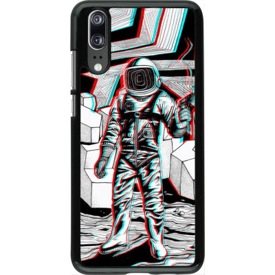 Hülle Huawei P20 - Anaglyph Astronaut