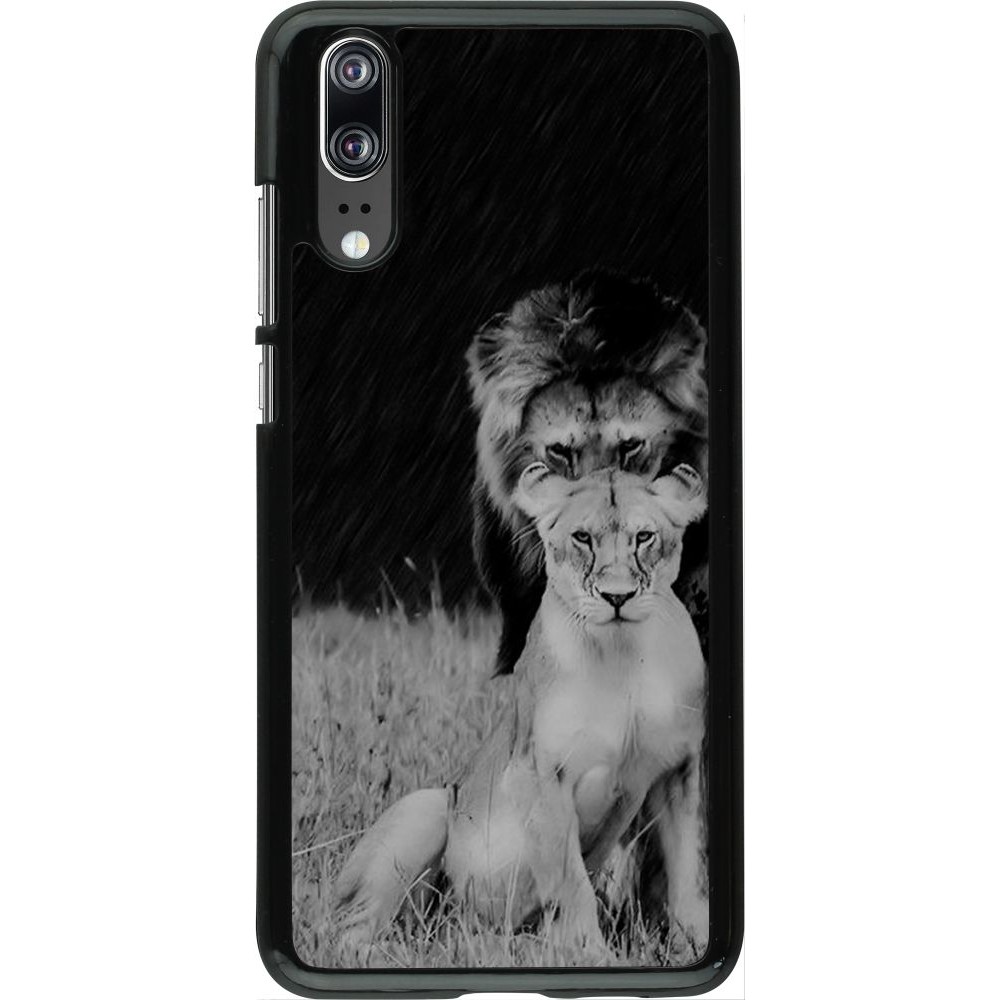 Hülle Huawei P20 - Angry lions