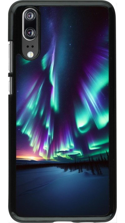 Huawei P20 Case Hülle - Funkelndes Nordlicht