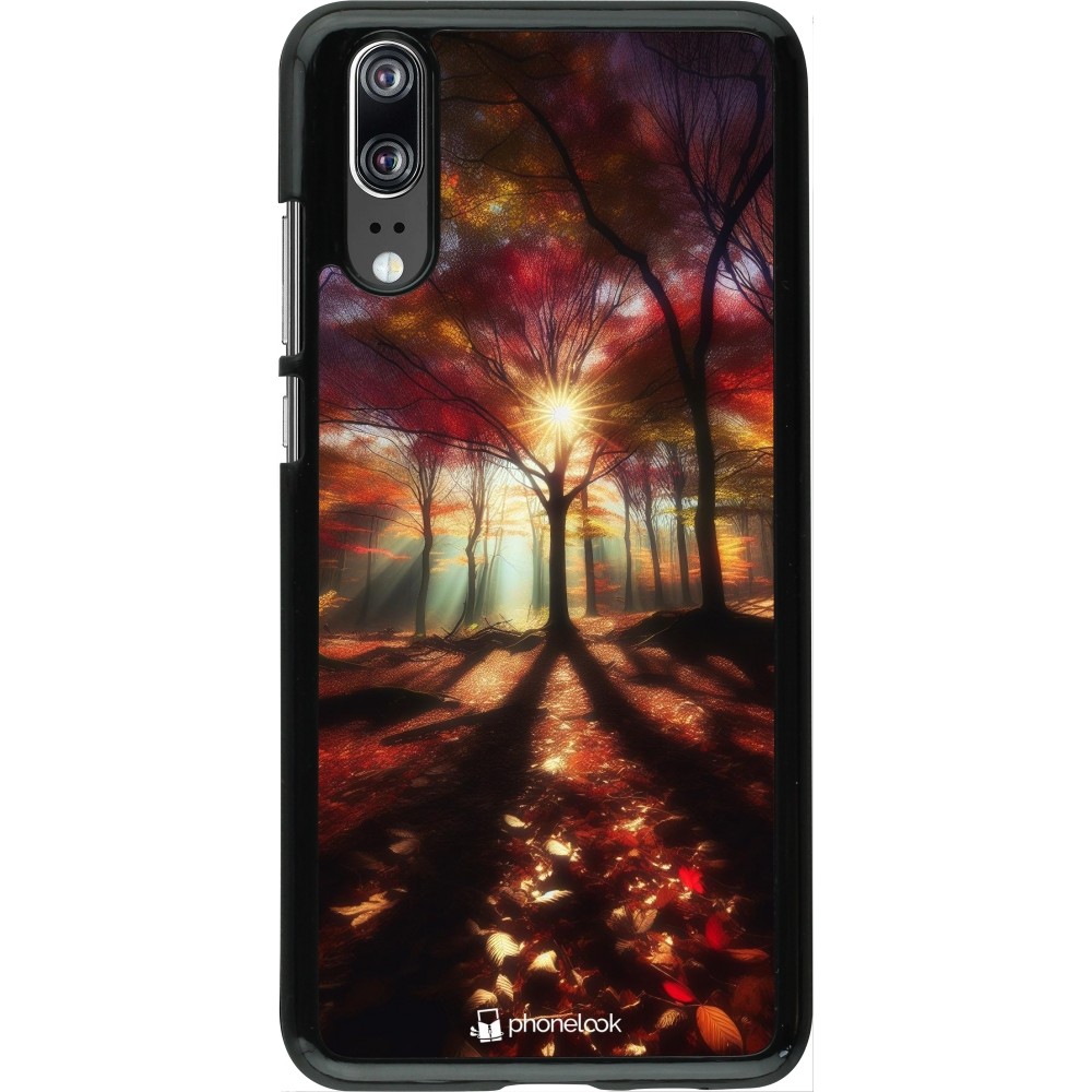 Huawei P20 Case Hülle - Herbstlicher goldener Glanz