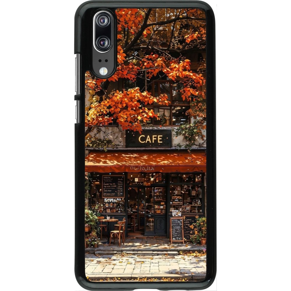 Huawei P20 Case Hülle - Autumn 25 Coffee shop