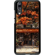 Huawei P20 Case Hülle - Autumn 25 Coffee shop