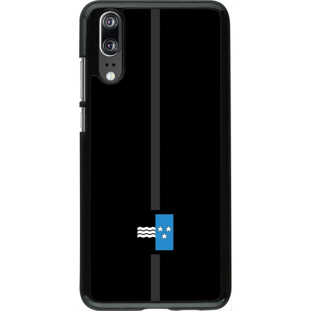 Huawei P20 Case Hülle - Kanton AG schwarz