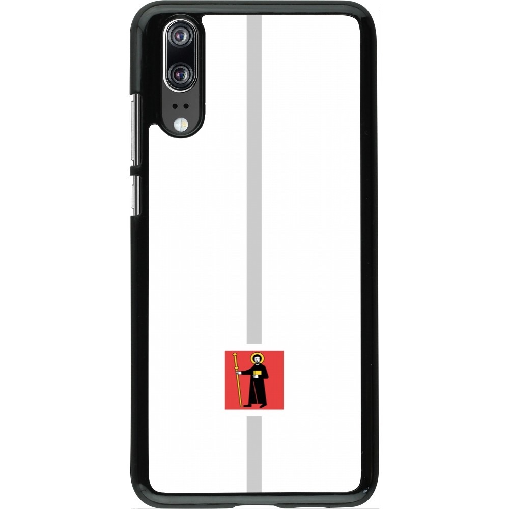 Coque Huawei P20 - Canton GL blanc
