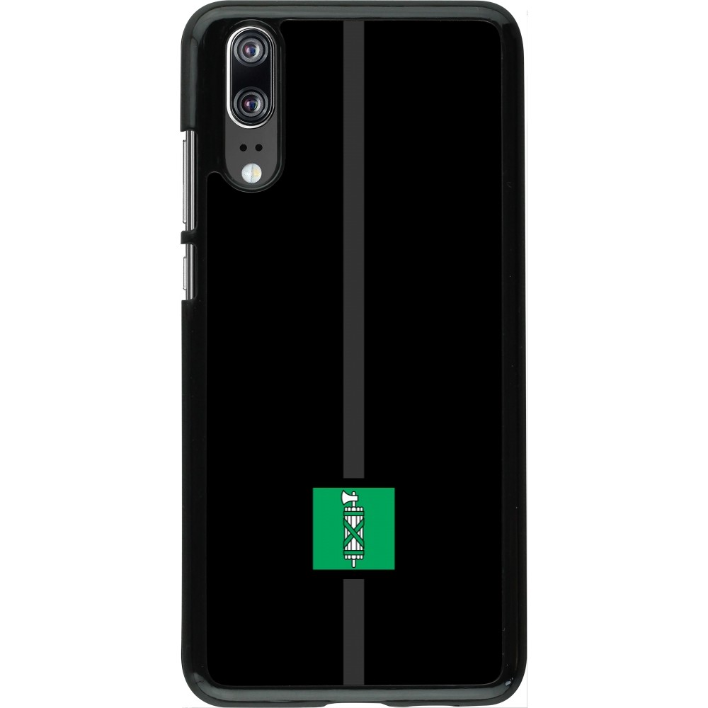 Coque Huawei P20 - Canton SG noir