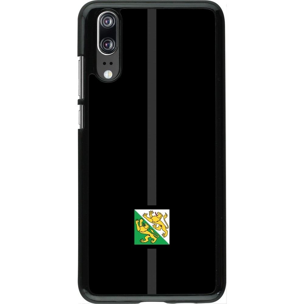 Huawei P20 Case Hülle - Kanton TG schwarz