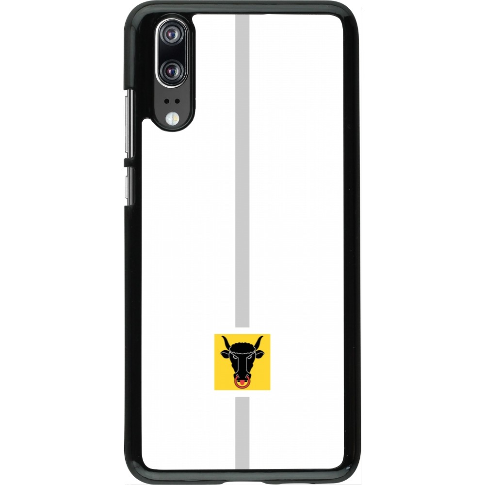 Coque Huawei P20 - Canton UR blanc