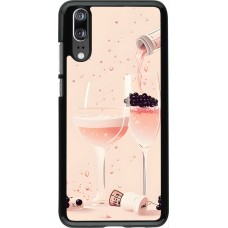 Huawei P20 Case Hülle - Champagne Pouring Pink