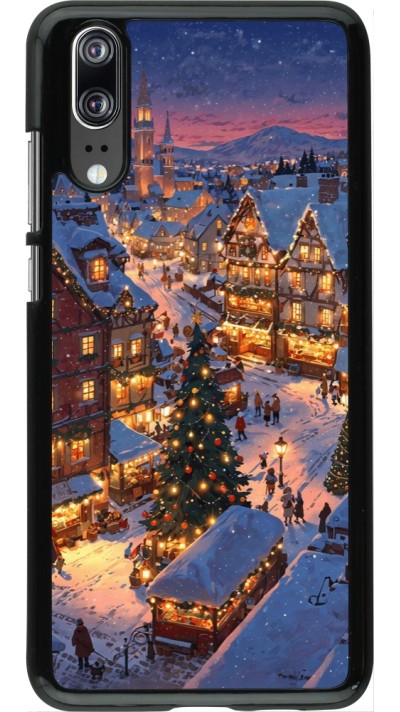 Coque Huawei P20 - Christmas 25 Xmas Village