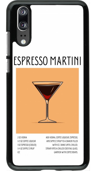Coque Huawei P20 - Cocktail recette Espresso Martini