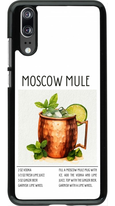 Coque Huawei P20 - Cocktail recette Moscow Mule