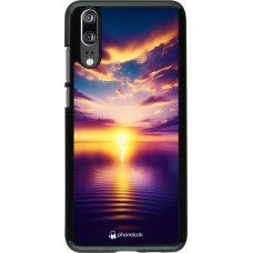 Huawei P20 Case Hülle - Sonnenuntergang gelb violett