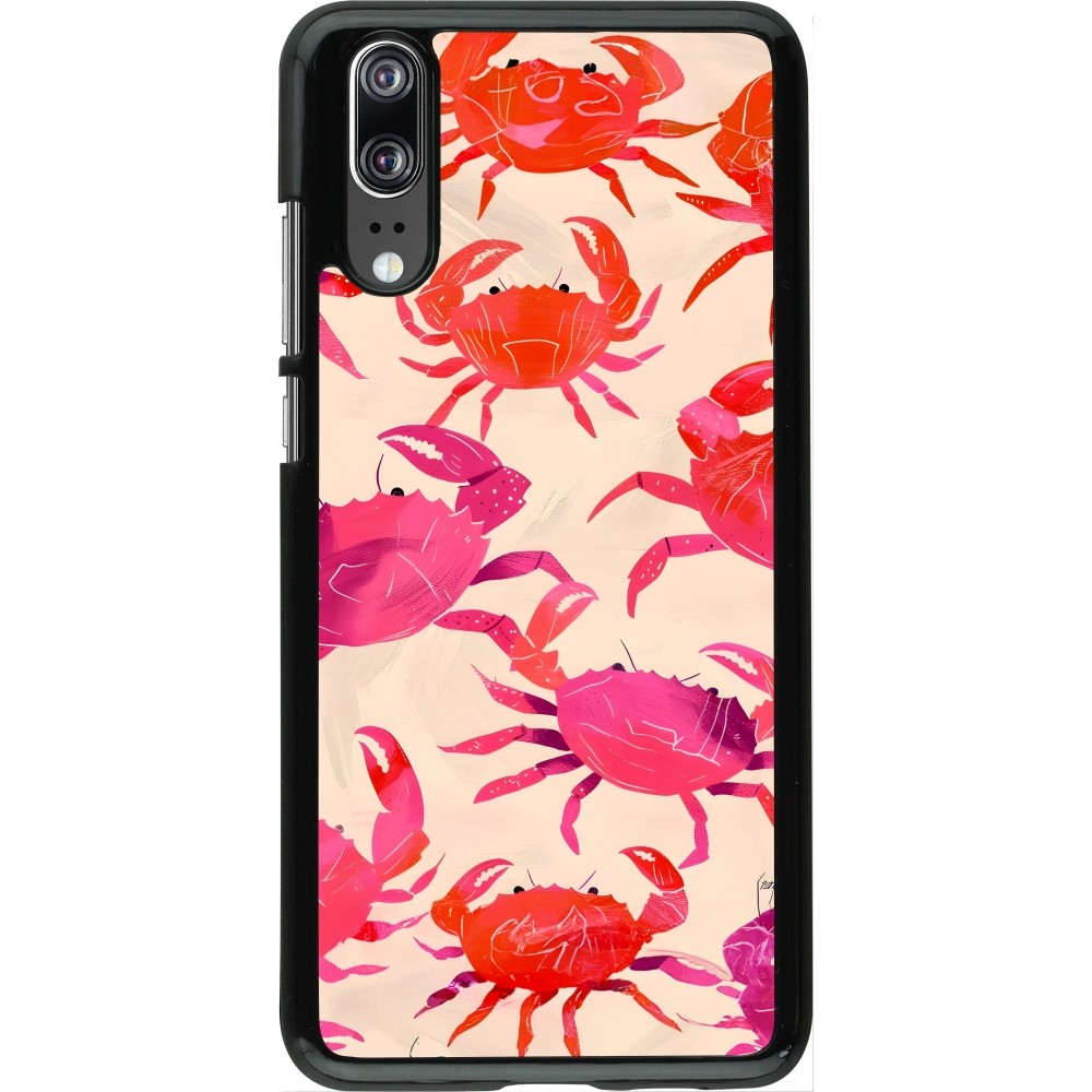 Huawei P20 Case Hülle - Crabs Paint