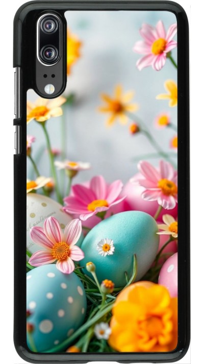 Coque Huawei P20 - Easter 2026 Eggs with flowers