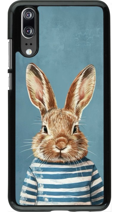 Coque Huawei P20 - Easter 2026 Rabbit navy