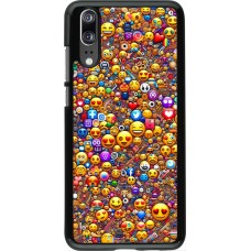 Huawei P20 Case Hülle - Emoji gemischt