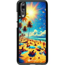 Huawei P20 Case Hülle - Sommer Paradies Farbe