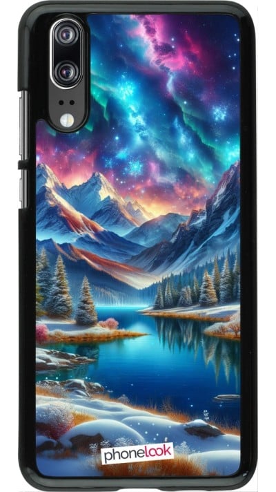 Coque Huawei P20 - Fantasy Mountain Lake Sky Stars