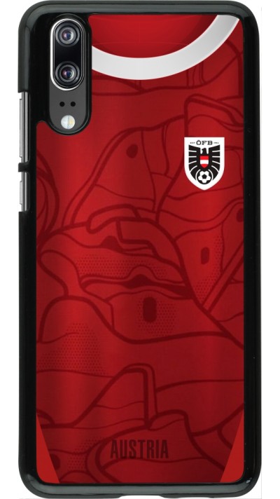 Coque Huawei P20 - Maillot de football Autriche personnalisable
