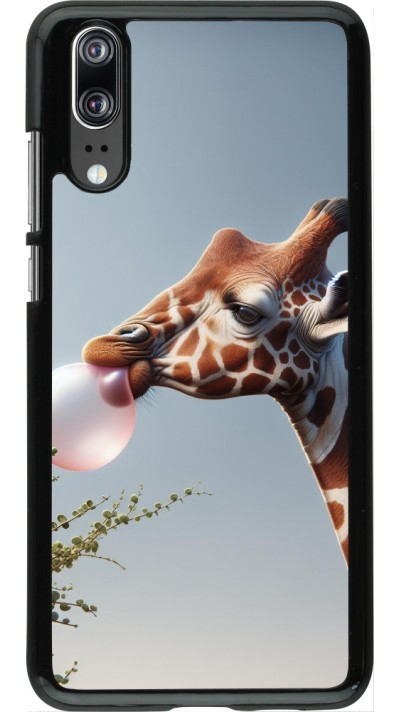 Coque Huawei P20 - Girafe à bulle