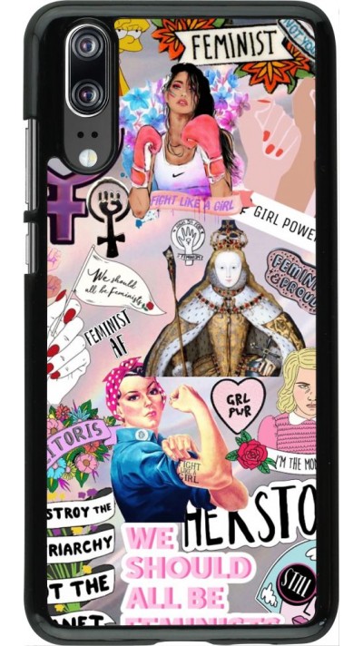 Coque Huawei P20 - Girl Power Collage