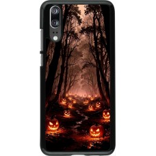 Coque Huawei P20 - Halloween 2025 Road of Terrifying Pumpkins