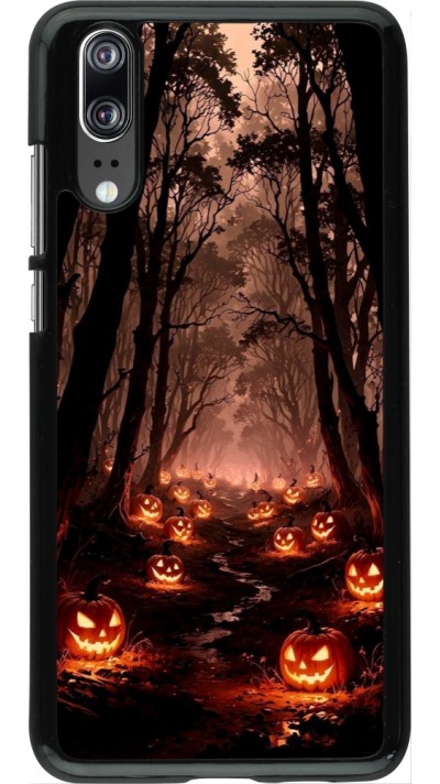 Coque Huawei P20 - Halloween 2025 Road of Terrifying Pumpkins