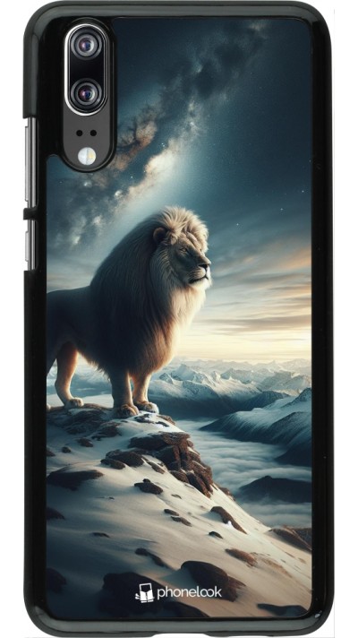 Coque Huawei P20 - Le lion blanc